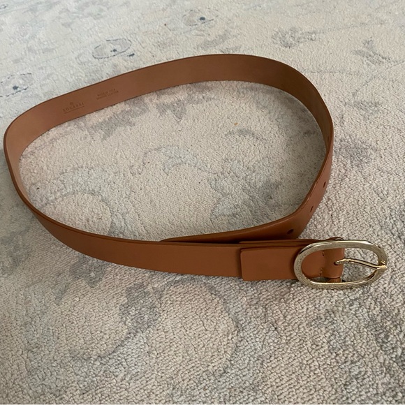 Socapri Genuine Leather Belt Made In Italy Tan Cognac Small Quiet Luxury Resort - Picture 2 of 12